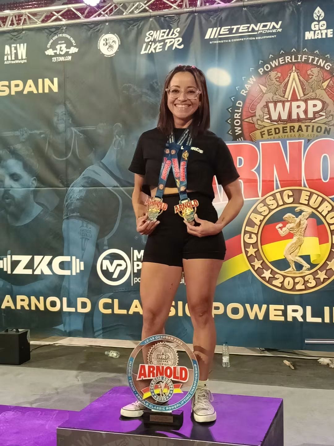 Campeona mundial sub 44kg Arnold classic